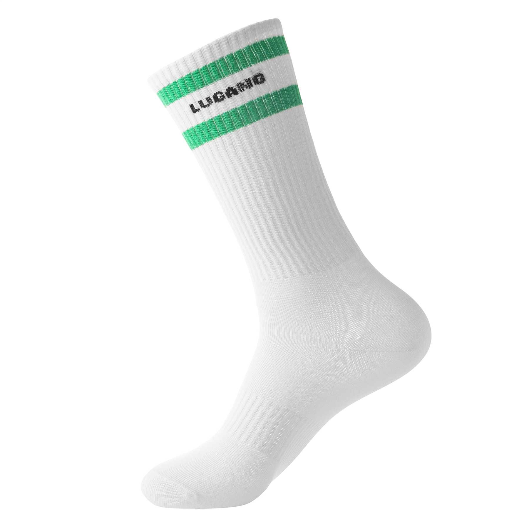 Носки бело-зеленые